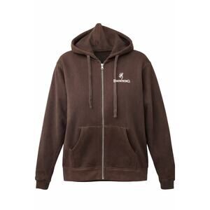 Browning Brown Full Zip Hoodie Jacket Men’s XL Fleece Logo